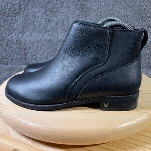 Vionic Boots Country Thatcher Chelsea Womens Size 6.5 Black Leather Ankle Bootie